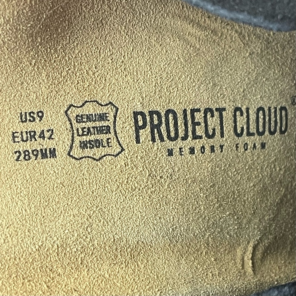 Project Cloud Black Suede Mules Clogs - image 8